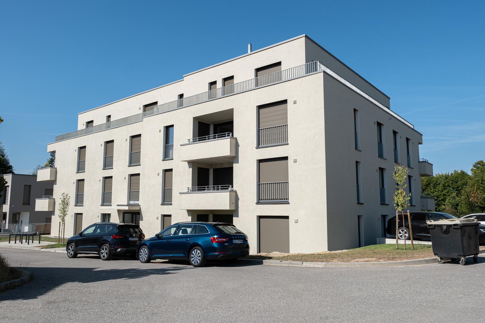 Mehrfamilienhaus in Höpfigheim nach Bauabschluss